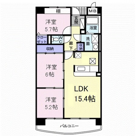 紀三井寺駅 徒歩15分 1階の物件間取画像